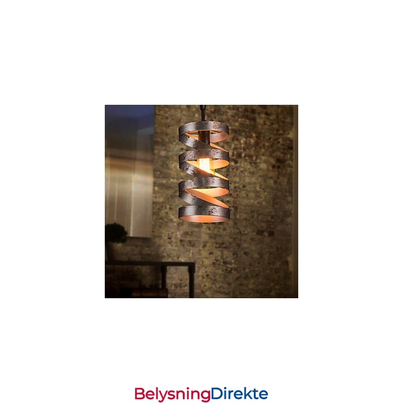 Anhengslampe Med 1 Vintage Minimalistisk Jernmaling