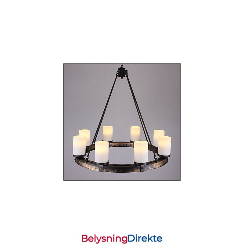 Vintage Gammel Tre Lysekrone I Tre