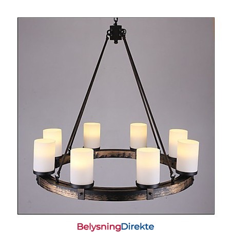 Vintage Gammel Tre Lysekrone I Tre