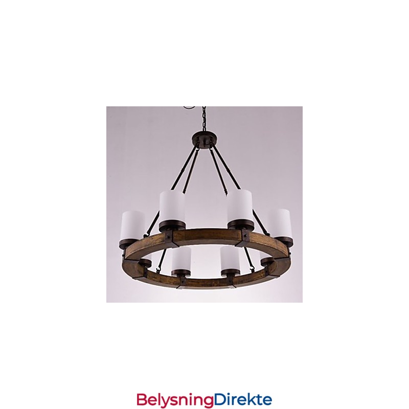 Vintage Gammel Tre Lysekrone I Tre