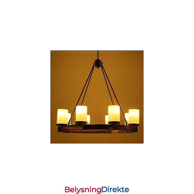 Vintage Gammel Tre Lysekrone I Tre