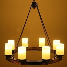 Vintage Gammel Tre Lysekrone I Tre