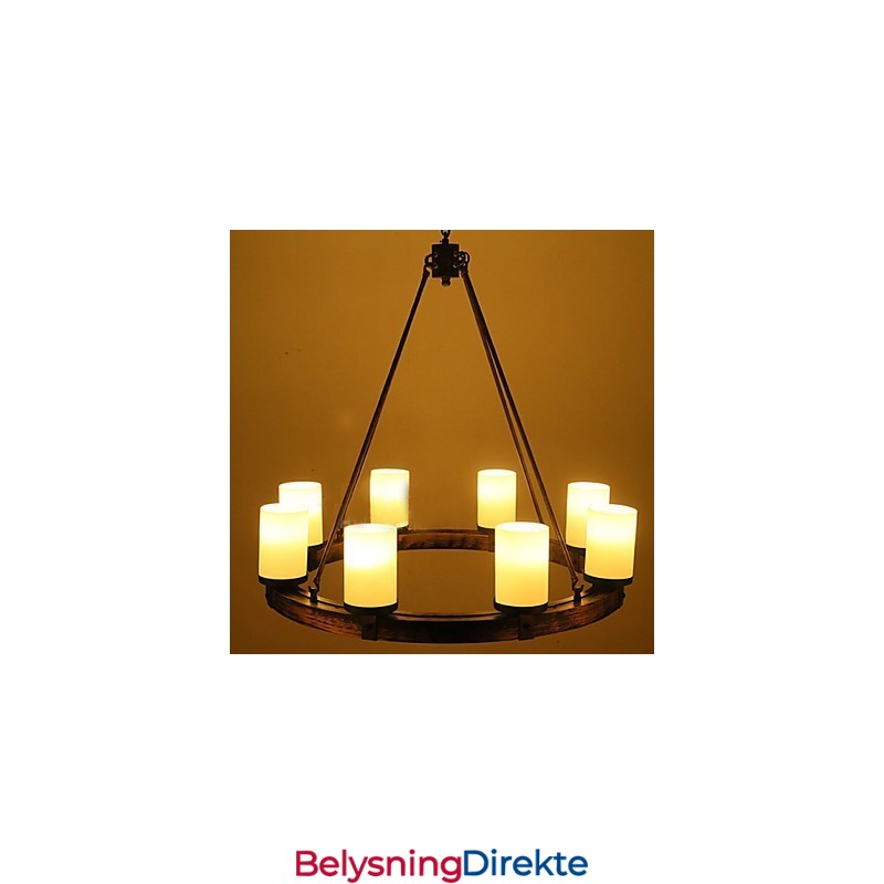 Vintage Gammel Tre Lysekrone I Tre