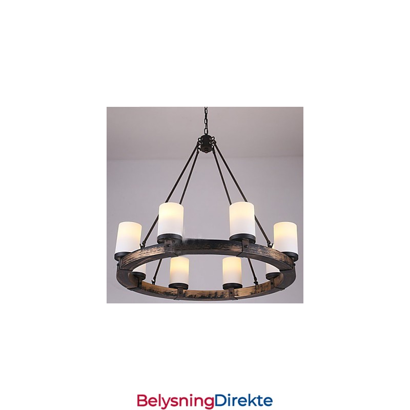 Vintage Gammel Tre Lysekrone I Tre