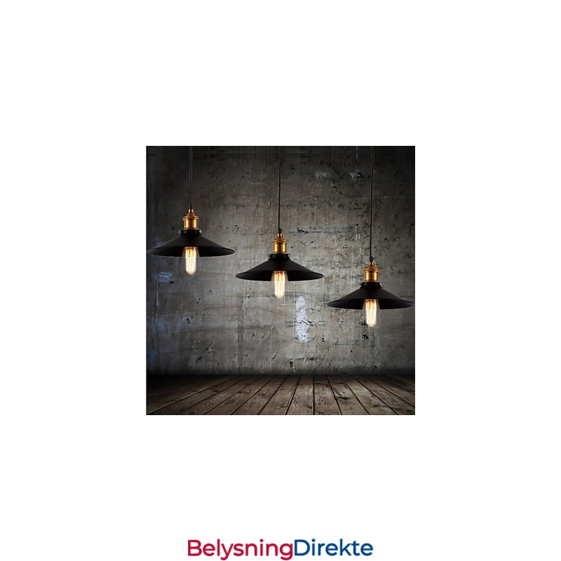 Europeisk Stil Retro Klassisk Pendellampe Kunstdråpelampe Gir Pærediameter 30 Cm