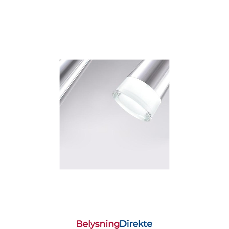 Moderne, Samtidskunstnerisk Anhengslampe I Krom I Metall