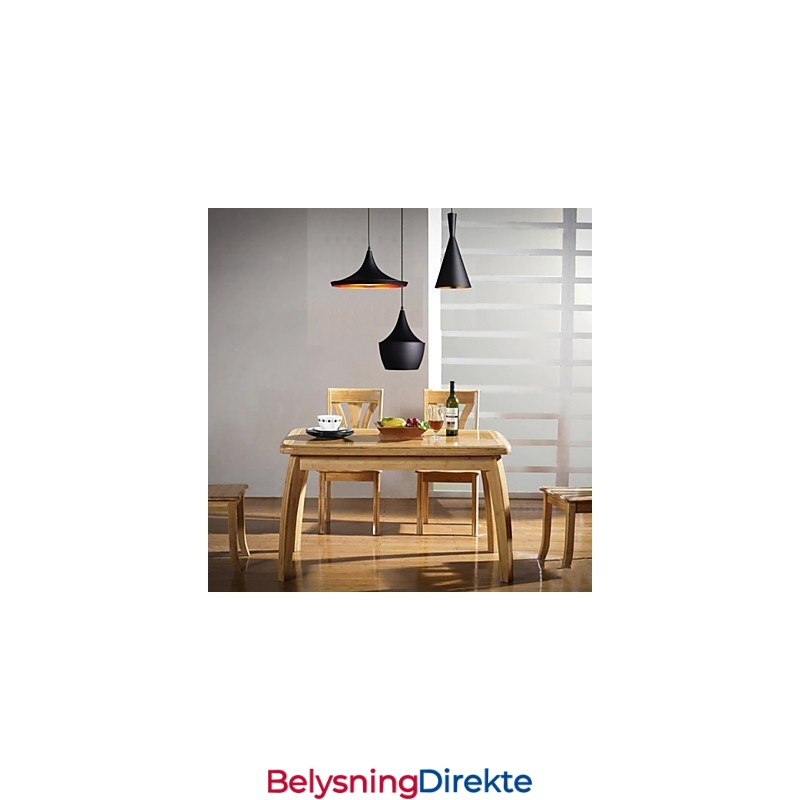 Strømlinjeformet Pendellampe I Svart