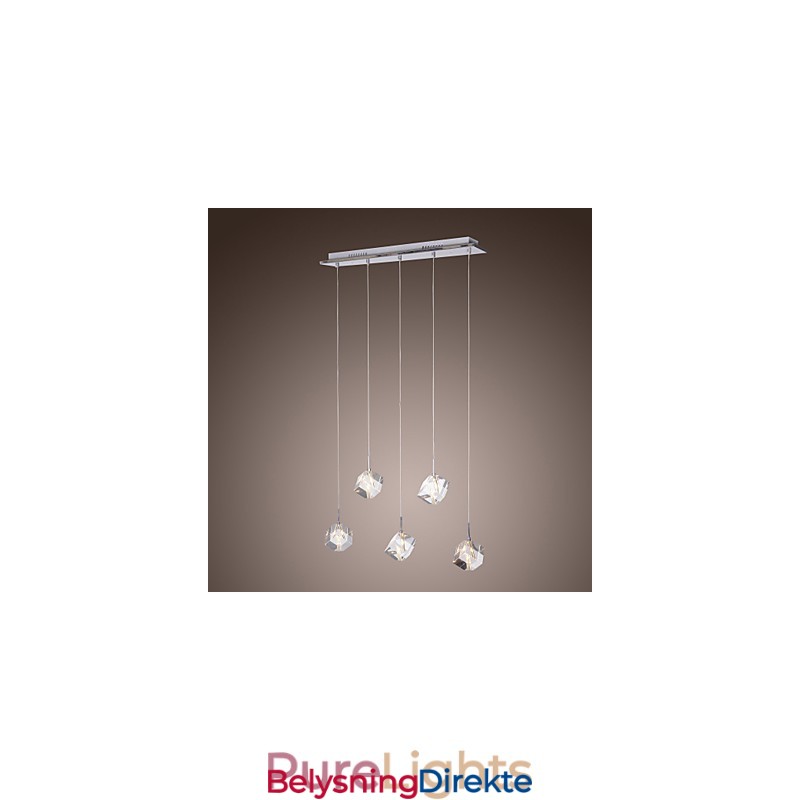 Moderne Og Moderne Pendellampe I Krystallkrom