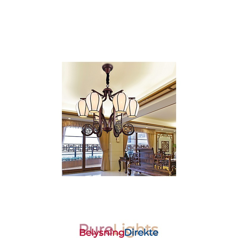 Rustikk Lysekrone I Metall I Ministil I Vintagestil I Hyttestil