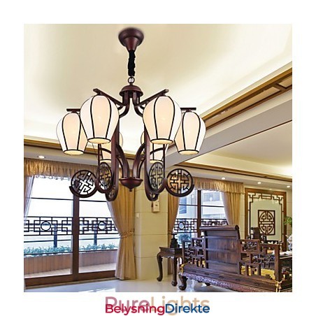 Rustikk Lysekrone I Metall I Ministil I Vintagestil I Hyttestil