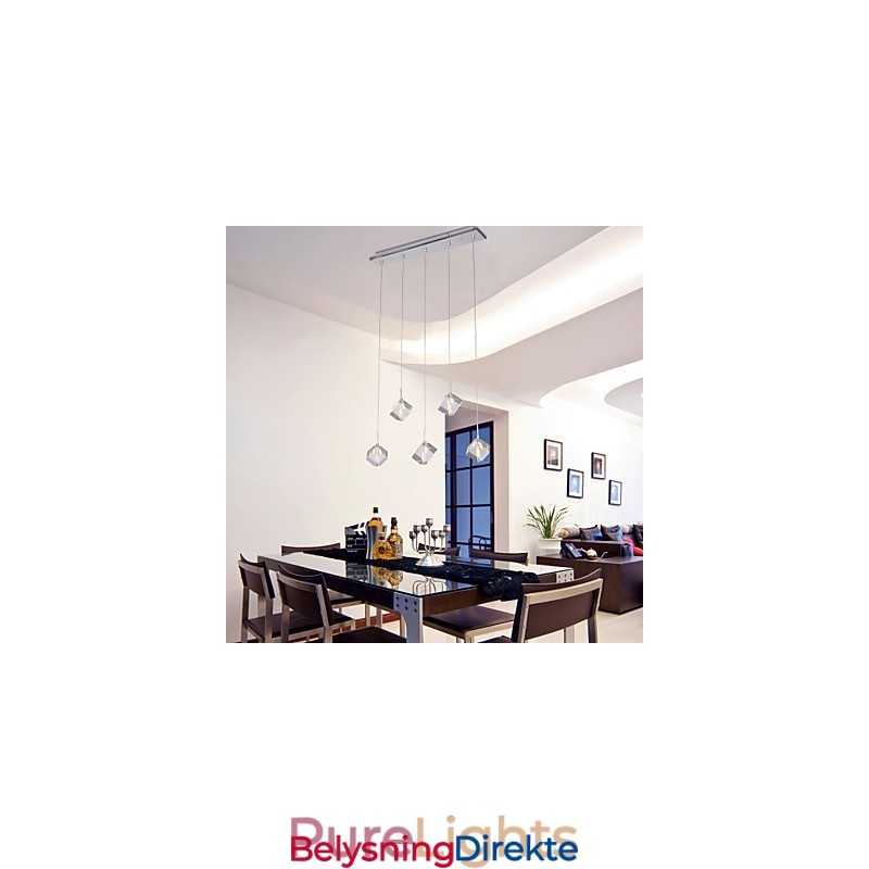 Moderne Og Moderne Pendellampe I Krystallkrom