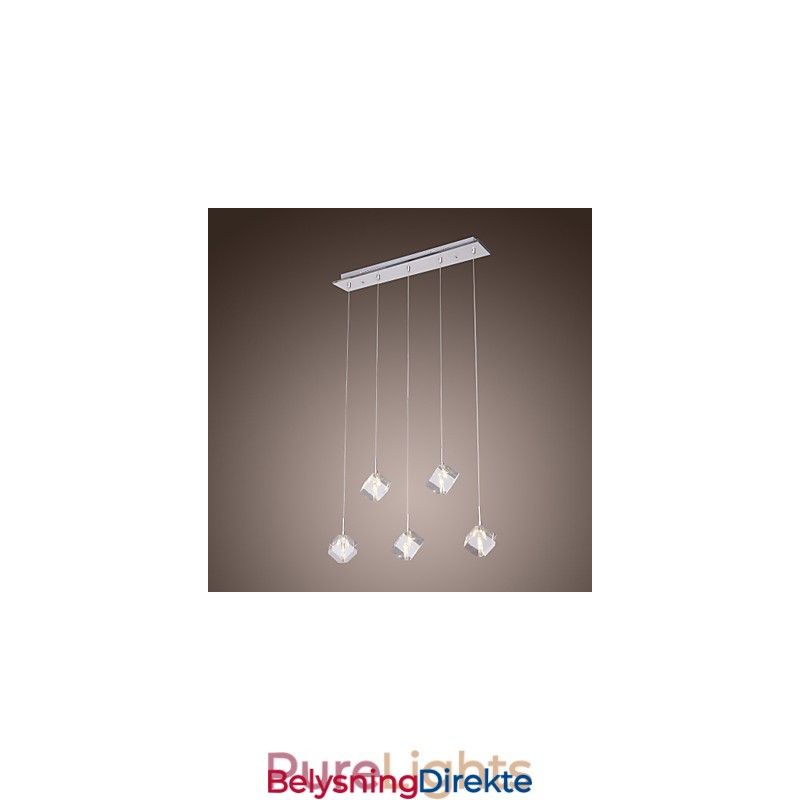 Moderne Og Moderne Pendellampe I Krystallkrom