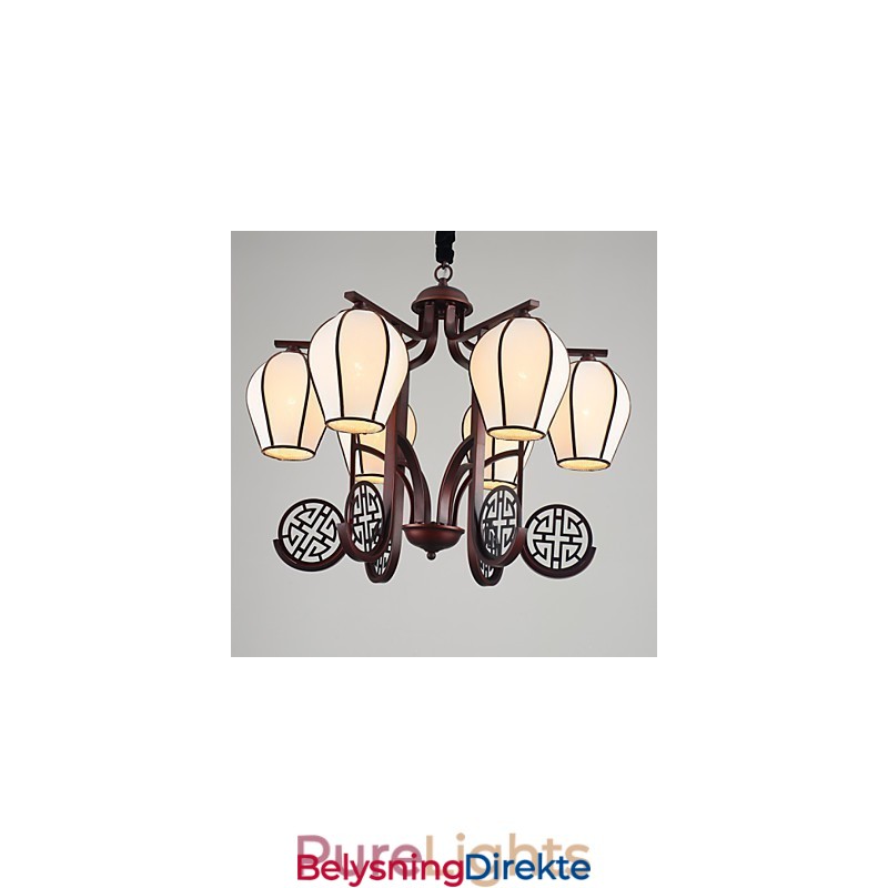 Rustikk Lysekrone I Metall I Ministil I Vintagestil I Hyttestil