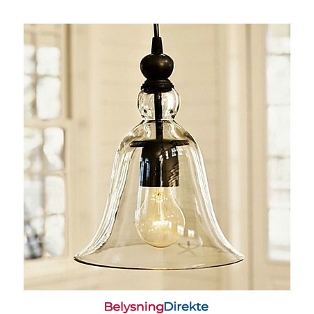 Tradisjonell Klassisk Vintage Bolle I Ministil, Galvanisert Pendellampe