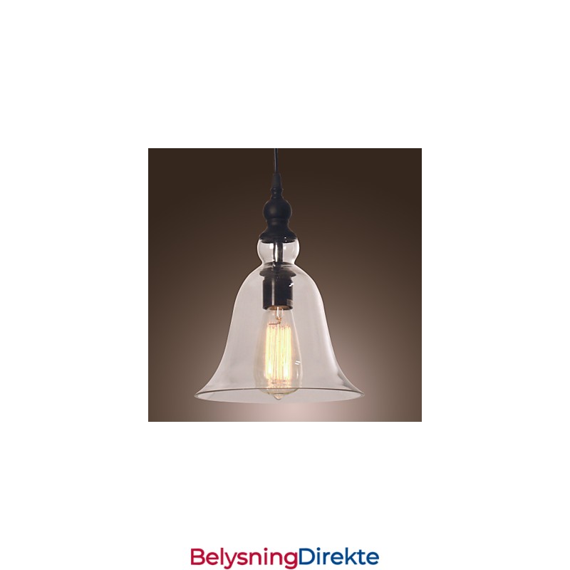 Tradisjonell Klassisk Vintage Bolle I Ministil, Galvanisert Pendellampe