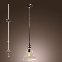 Tradisjonell Klassisk Vintage Bolle I Ministil, Galvanisert Pendellampe