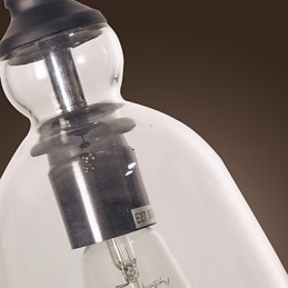 Tradisjonell Klassisk Vintage Bolle I Ministil, Galvanisert Pendellampe