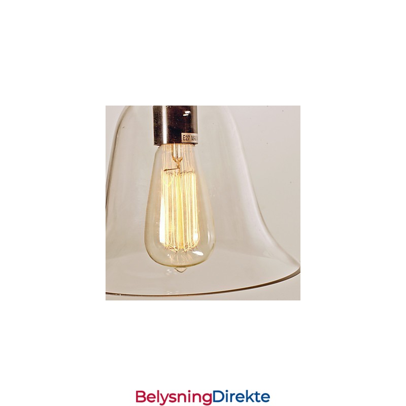 Tradisjonell Klassisk Vintage Bolle I Ministil, Galvanisert Pendellampe