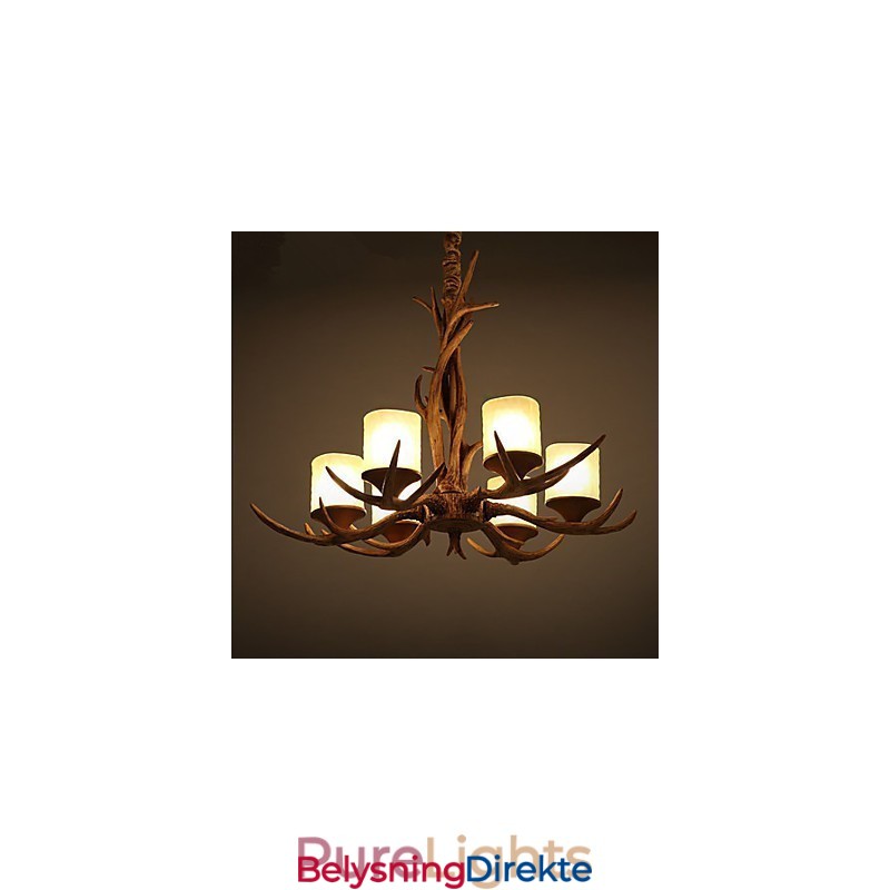 Lysekrone Anhengslampe Vintage Harpiks