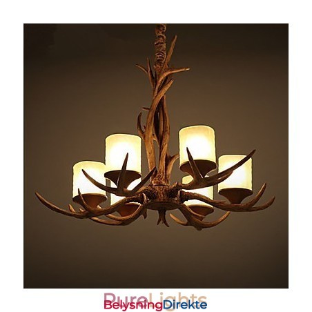 Lysekrone Anhengslampe Vintage Harpiks