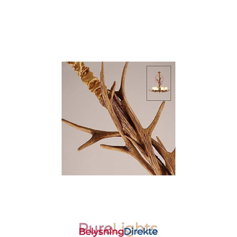 Lysekrone Anhengslampe Vintage Harpiks