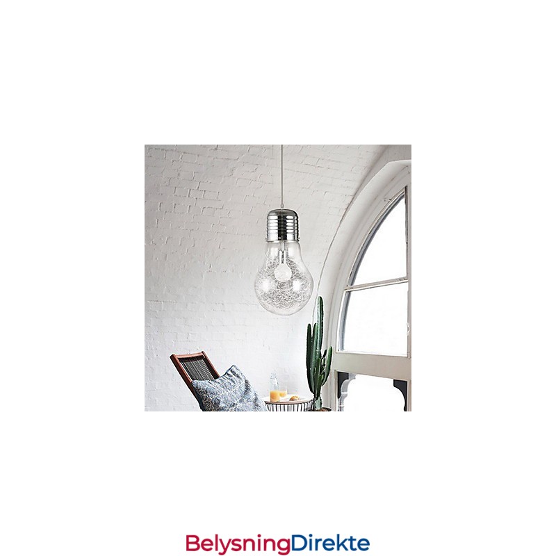 Enkle Ideer Med En Stor Lyspære I Glass – Droplight-Lampe