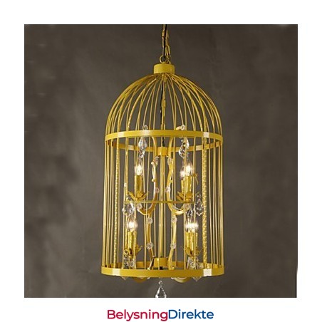 Vintage Jernburtrappelampe Lysekrone Krystall A