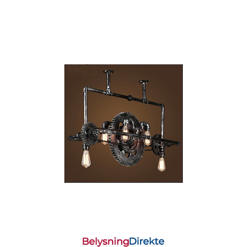 Jernrørlysekrone Industriell Vindutstyr Hengelampe