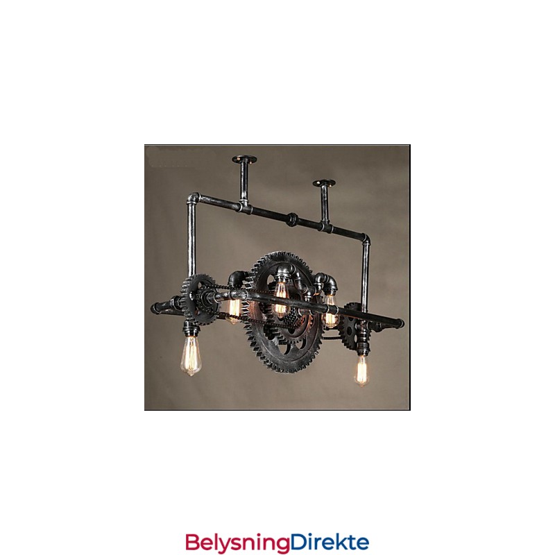 Jernrørlysekrone Industriell Vindutstyr Hengelampe
