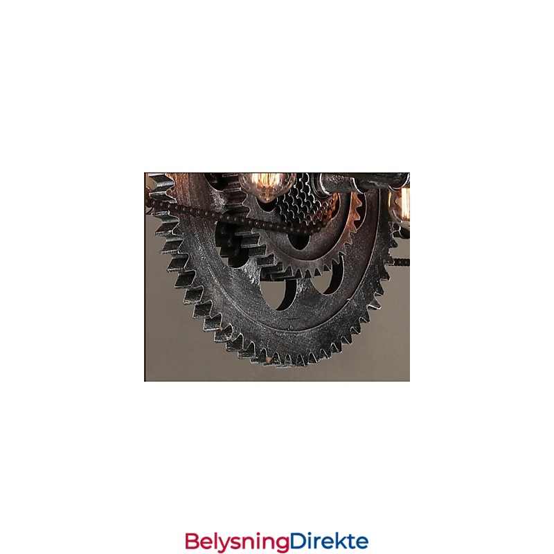 Jernrørlysekrone Industriell Vindutstyr Hengelampe