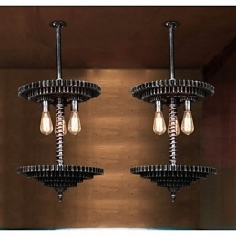 Vintage Lron Lysekrone Lysekrone Kreativ Mekanisk Utstyr