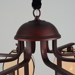 Rustikk Lysekrone I Metall I Ministil I Vintagestil I Hyttestil