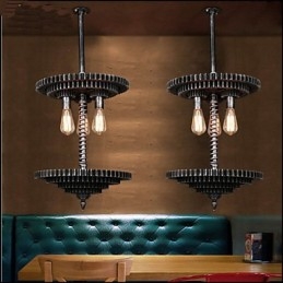 Vintage Lron Lysekrone Lysekrone Kreativ Mekanisk Utstyr