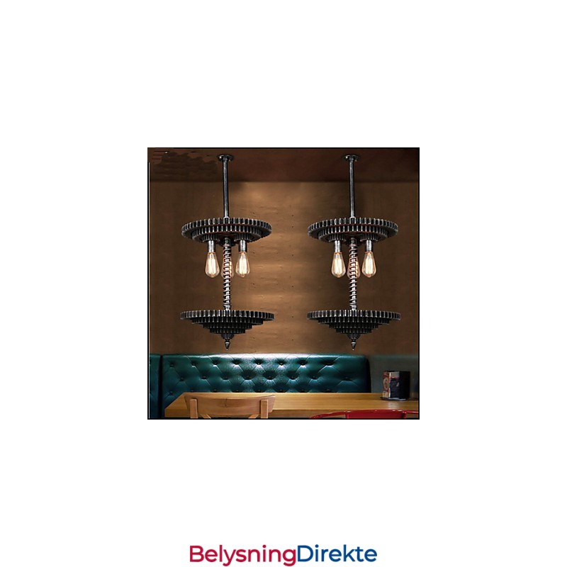 Vintage Lron Lysekrone Lysekrone Kreativ Mekanisk Utstyr