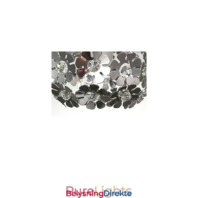 Moderne Og Moderne Globeformet Krystall Mini-Stil Galvanisert Pendellampe