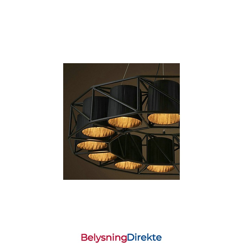 Vintage Landlig Maling Metall Pendellampe Garasje