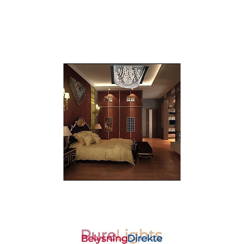 Tradisjonell Klassisk Krystallkrone I Metall