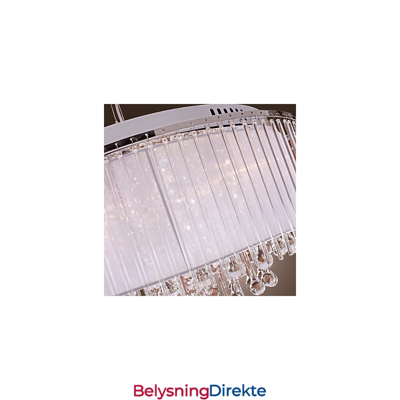 Moderne Og Moderne Trommekrystall Galvanisert Pendellampe