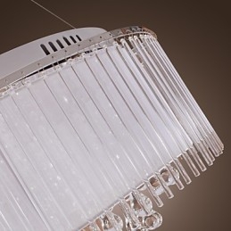 Moderne Og Moderne Trommekrystall Galvanisert Pendellampe