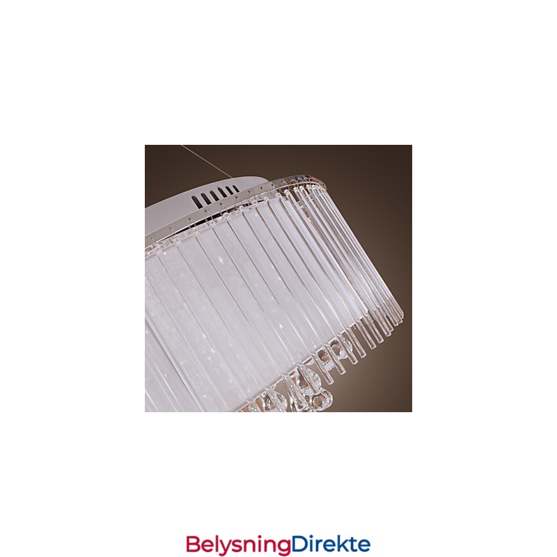 Moderne Og Moderne Trommekrystall Galvanisert Pendellampe