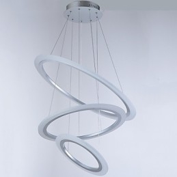 3 Ring Diy Form Akryl Pendellampe Taklamper Lysekronebelysning