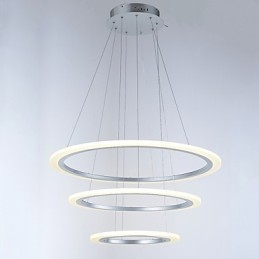 3 Ring Diy Form Akryl Pendellampe Taklamper Lysekronebelysning