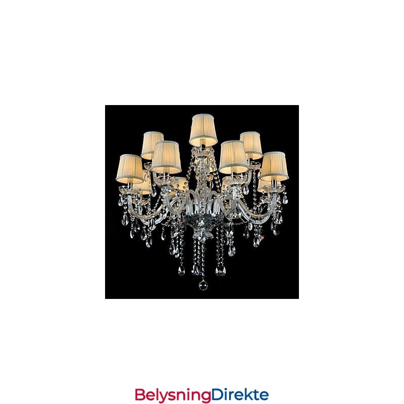 Moderne Samtids Tradisjonell Klassisk Landlig Globe Trommeøy Krystall Ministil Annet Glass Lysekrone