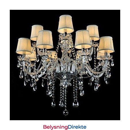 Moderne Samtids Tradisjonell Klassisk Landlig Globe Trommeøy Krystall Ministil Annet Glass Lysekrone