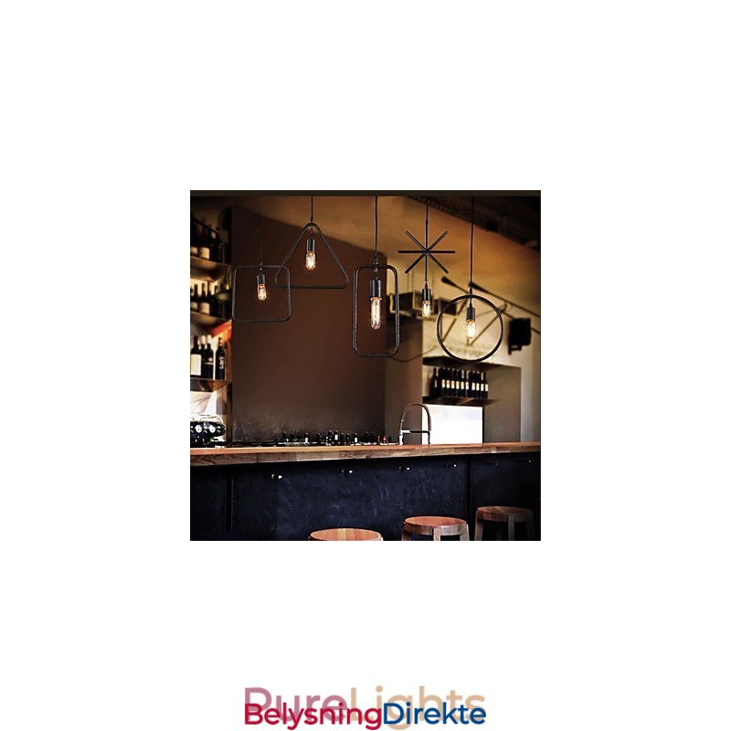 Individuell Amerikansk Retro Lysekrone I Jernform Med 5 Hoder