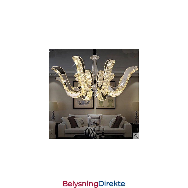 Krystalllampe Moderne Luksus Krystall Stearinlys Pendellampe