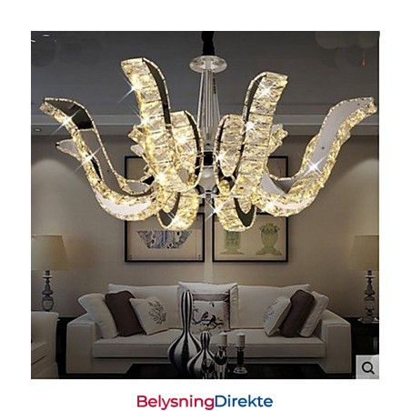 Krystalllampe Moderne Luksus Krystall Stearinlys Pendellampe