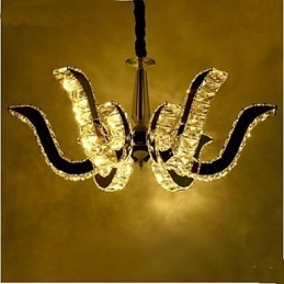 Krystalllampe Moderne Luksus Krystall Stearinlys Pendellampe