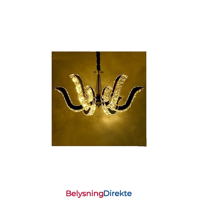 Krystalllampe Moderne Luksus Krystall Stearinlys Pendellampe