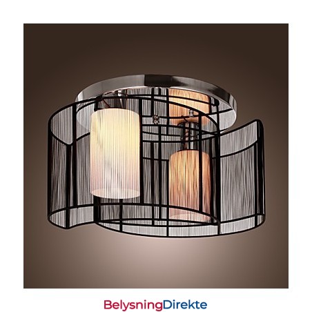 Taklampe Moderne Design 2 Lys Svart